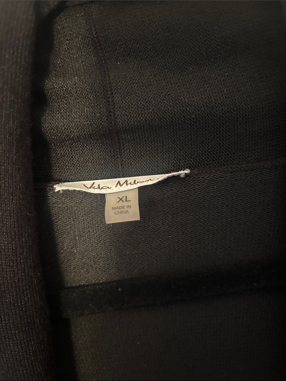 Black Open-Front Ruffle Cardigan Long - Picture 2 of 5